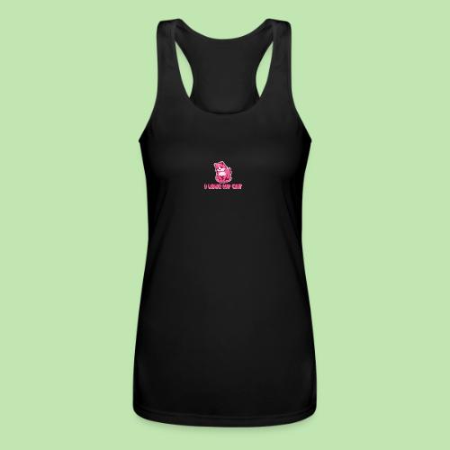 I love my cat - Women’s Performance Racerback Tank Top