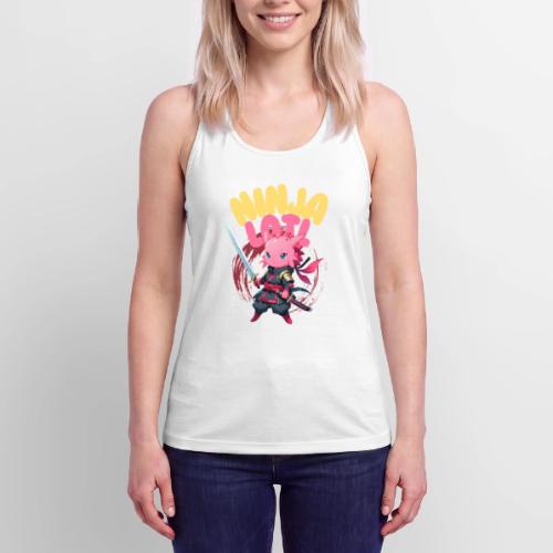 Kawaii Axolotl Ninja - Women’s Performance Racerback Tank Top