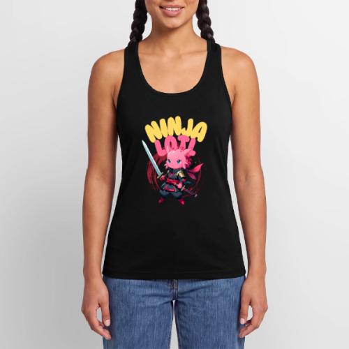 Kawaii Axolotl Ninja - Women’s Performance Racerback Tank Top