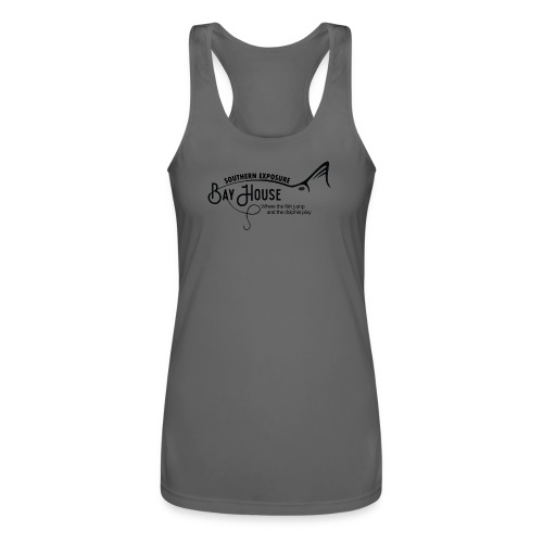 Logo Black Front and Back - Women’s Performance Racerback Tank Top