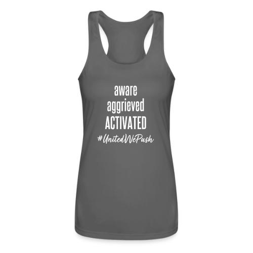 Aware Aggrieved ACTIVATED - Women’s Performance Racerback Tank Top