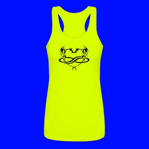 Polydragon (black) - Women’s Performance Racerback Tank Top