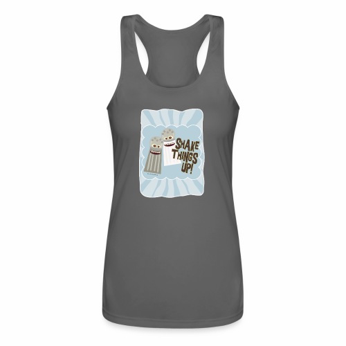 Salt and Pepper Shake Things Up - Women’s Performance Racerback Tank Top