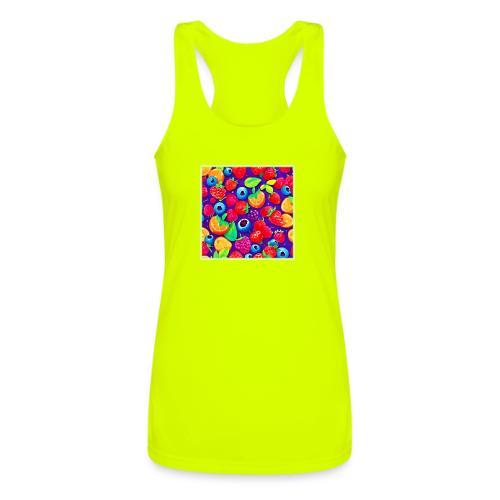 Citrus & Berries Burst - Women’s Performance Racerback Tank Top