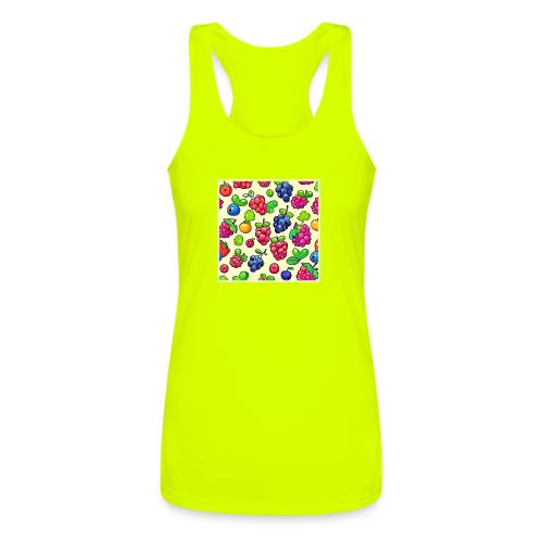 Berry Fruit Pattern Design - Women’s Performance Racerback Tank Top