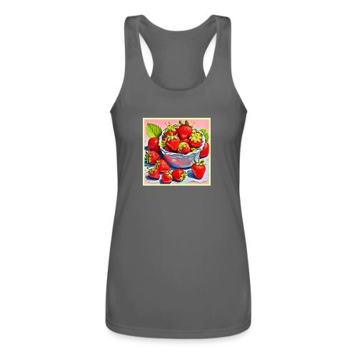 Fresh Strawberry Bowl - Women’s Performance Racerback Tank Top