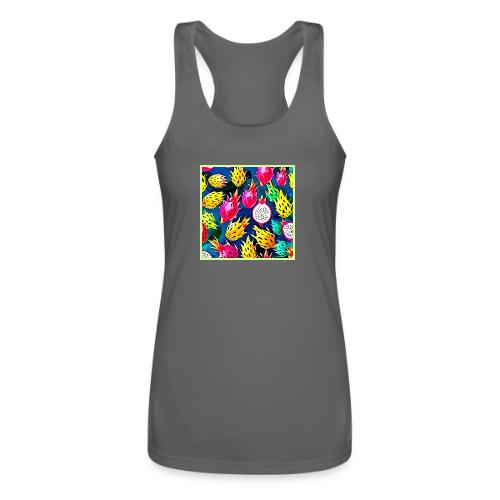 Dragon Fruit Pattern Art - Women’s Performance Racerback Tank Top
