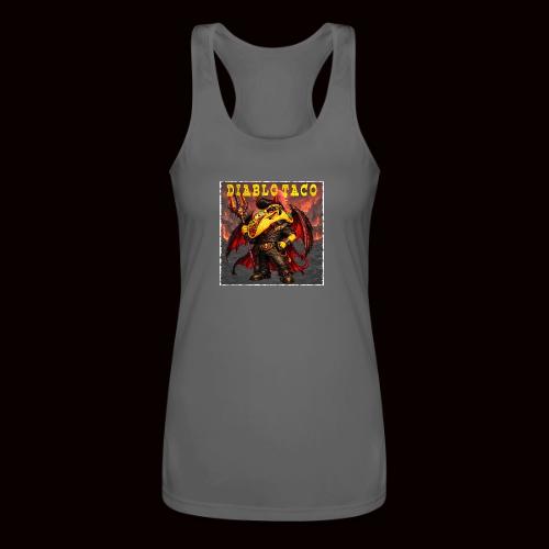 The Diablo Taco Spicy Demon Character - Women’s Performance Racerback Tank Top
