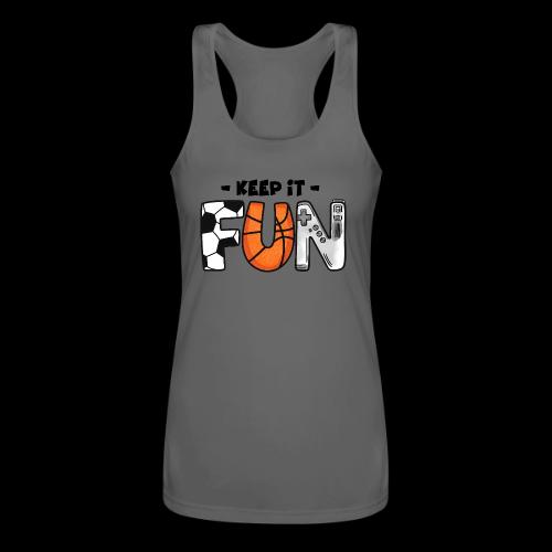 Keep It Fun: Sports & Gaming - Women’s Performance Racerback Tank Top