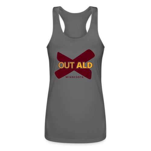 X out ALD - Women’s Performance Racerback Tank Top
