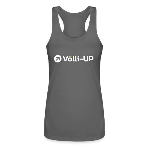 White Horizontal Logo - Women’s Performance Racerback Tank Top