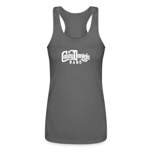 Casey Daniels Band Original Logo White - Women’s Performance Racerback Tank Top