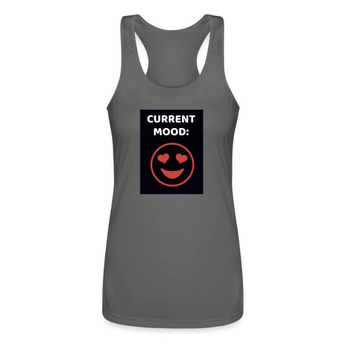 Love current mood by @lovesaccessories - Women’s Performance Racerback Tank Top