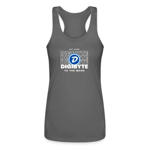 Digibyte. More secure, faster, forward thinking - Women’s Performance Racerback Tank Top