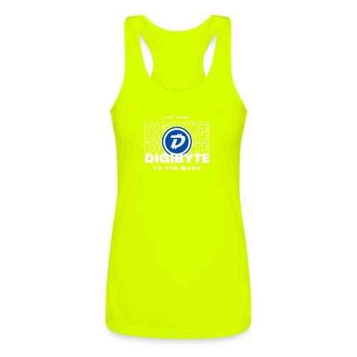 Digibyte. More secure, faster, forward thinking - Women’s Performance Racerback Tank Top