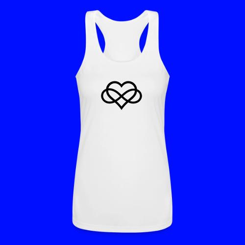 Infinity Heart (black) - Women’s Performance Racerback Tank Top