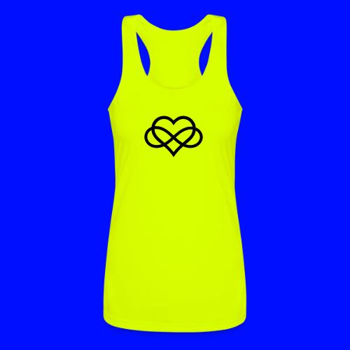 Infinity Heart (black) - Women’s Performance Racerback Tank Top
