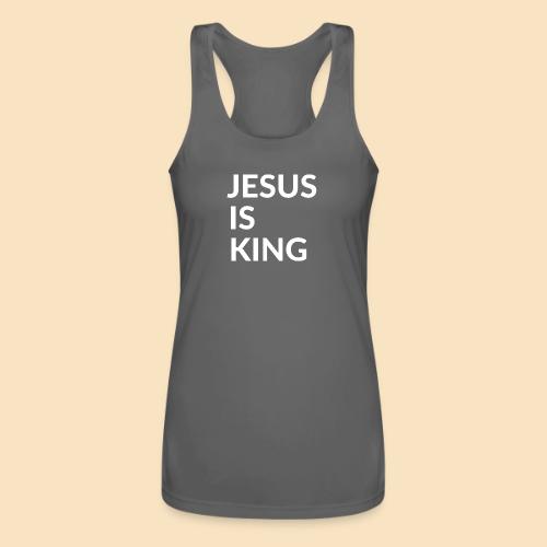 JESUS IS KING Design - Women’s Performance Racerback Tank Top