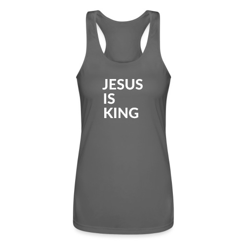 JESUS IS KING Design - Women’s Performance Racerback Tank Top