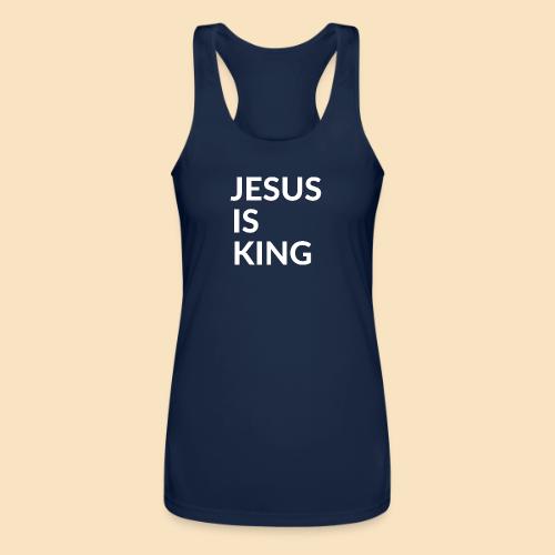JESUS IS KING Design - Women’s Performance Racerback Tank Top