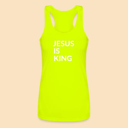 JESUS IS KING Design - Women’s Performance Racerback Tank Top