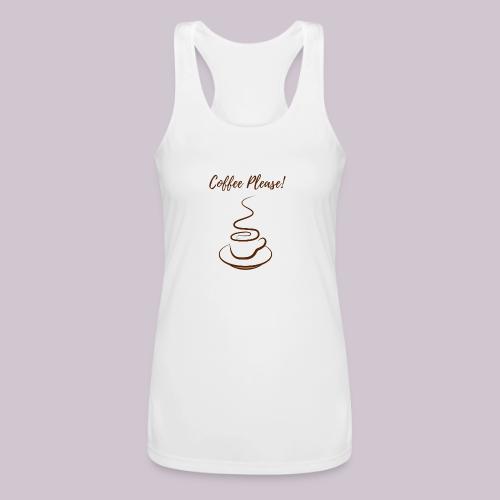 Coffee Please - Women’s Performance Racerback Tank Top