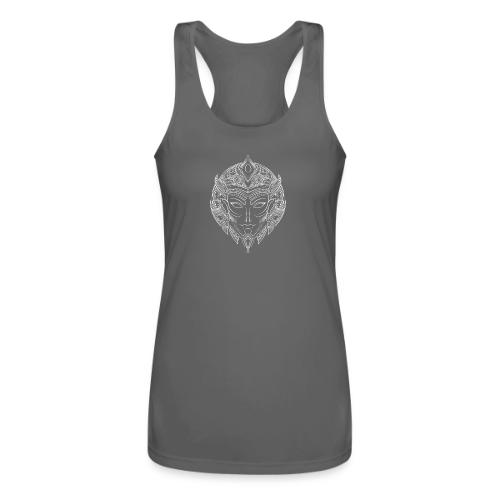 DemBoyz Logomark (White Edition) - Women’s Performance Racerback Tank Top