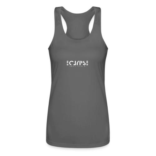 Eclypse White Logo - Women’s Performance Racerback Tank Top
