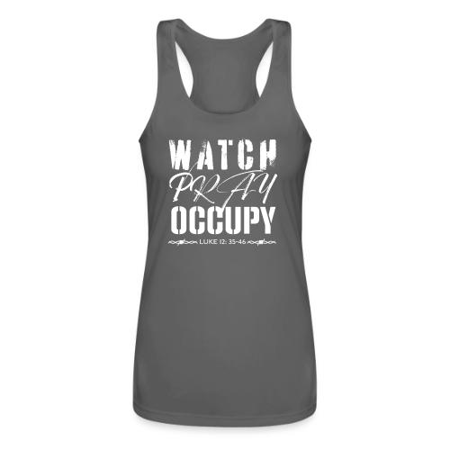 Watch Pray Occupy - Women’s Performance Racerback Tank Top