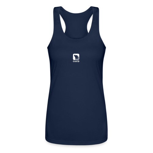 Chico's Logo with Name - Women’s Performance Racerback Tank Top