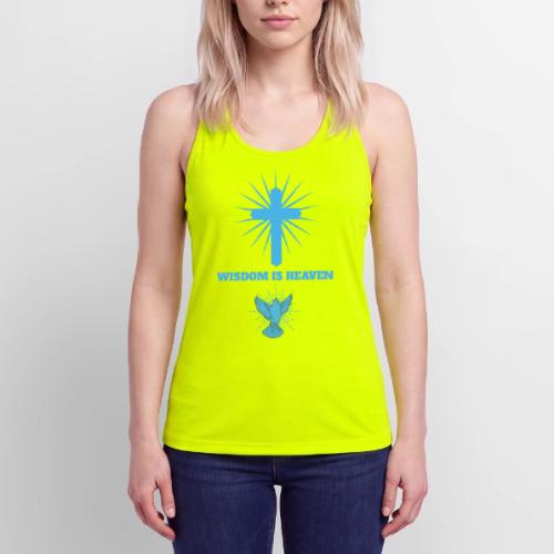 Wisdom Is Heaven - Women’s Performance Racerback Tank Top