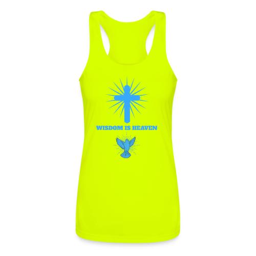 Wisdom Is Heaven - Women’s Performance Racerback Tank Top