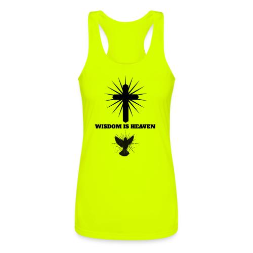 Wisdom Is Heaven - Women’s Performance Racerback Tank Top