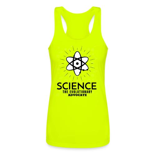 Science The Evolutionary Advocate - Women’s Performance Racerback Tank Top