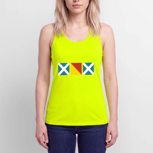 MOM - Nautical flags - Women’s Performance Racerback Tank Top