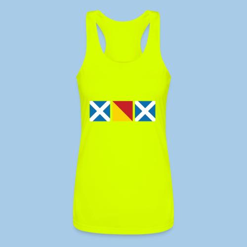 MOM - Nautical flags - Women’s Performance Racerback Tank Top