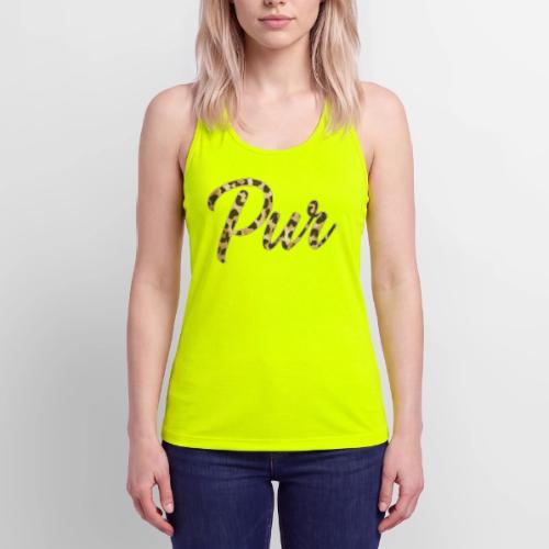 Pur Script - Women’s Performance Racerback Tank Top