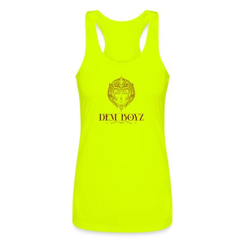 DemBoyz Full Logo (Red Edition) - Women’s Performance Racerback Tank Top