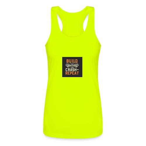 Build Crash Repeat - Women’s Performance Racerback Tank Top