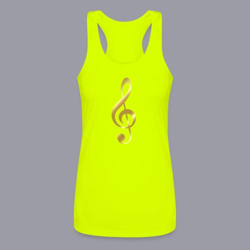 G CLEF - GOLD DESIGN - Women’s Performance Racerback Tank Top