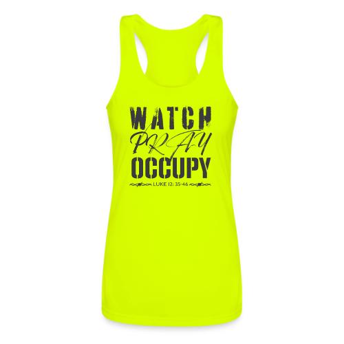Watch Pray Occupy - Women’s Performance Racerback Tank Top
