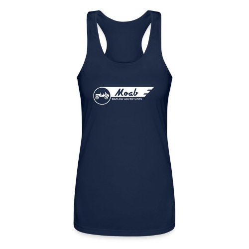 Barlow Adventures Moab Logo - Women’s Performance Racerback Tank Top