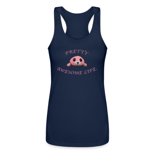PRETTY AWESOME LIFE. - Women’s Performance Racerback Tank Top