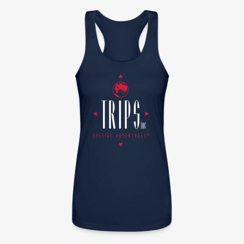 Original Trips Inc.™ logo multicolored design - Women’s Performance Racerback Tank Top