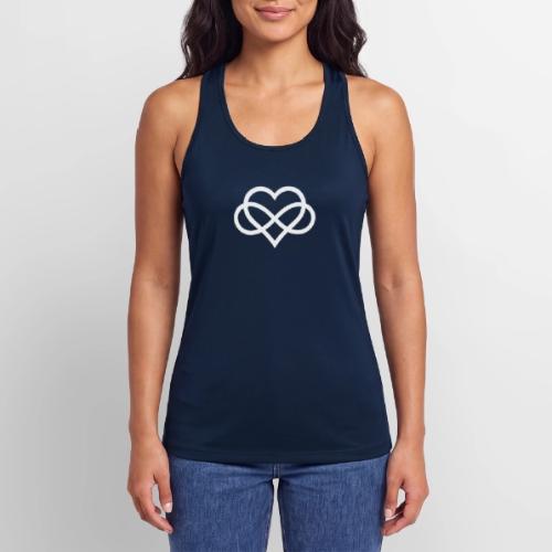 Infinity-Heart (white) - Women’s Performance Racerback Tank Top