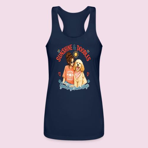 Sunshine & Doodles – Good Days, Doodle Ways - Women’s Performance Racerback Tank Top