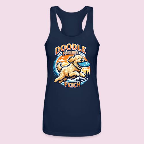Doodle Frisbee Fetch | Goldendoodle Dog Lover - Women’s Performance Racerback Tank Top