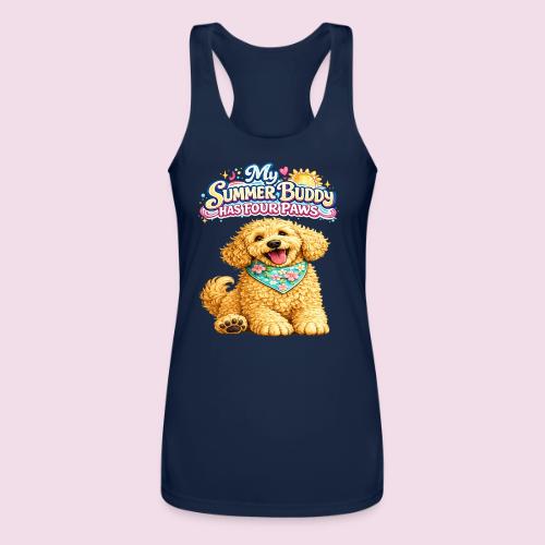 My Summer Buddy Has Four Paws - Women’s Performance Racerback Tank Top