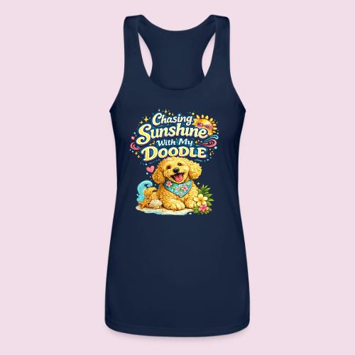 Chasing Sunshine With My Doodle - Women’s Performance Racerback Tank Top