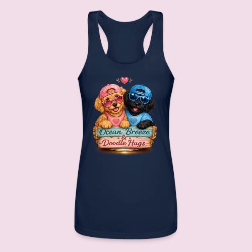 Ocean Breeze & Doodle Hugs - Women’s Performance Racerback Tank Top